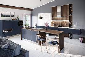 There's even outdoor recessed lighting for spaces like patios. Av6000 Samtblau Design Style Designelements Hackerkuchen Hacker Kuche Kuchenplanung Modular Kitchen Designs Kitchen Cabinet Styles Kitchen Color Trends