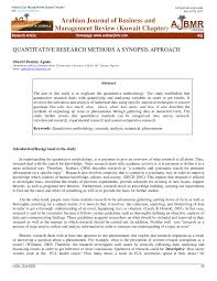 The acceptability of contraceptive by women in pakistan objectives: Pdf Quantitative Research Methods A Synopsis Approach