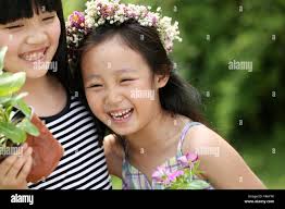 Garland of flowers hi-res stock photography and images