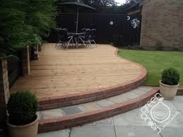 Green Onion Landscaping Curved Deck Garden Makeover Landscaping Around Trees