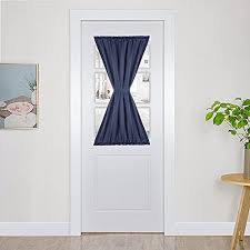 Great savings & free delivery / collection on many items. Panovous French Door Curtains Black Blackout Patio Door Curtain Panel For Privacy 25wx40l One Panel Blue Hsqnavy01 1 Buy Online At Best Price In Uae Amazon Ae