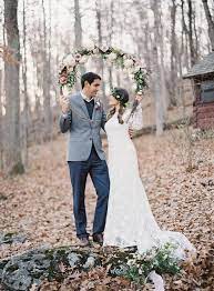 Intimate Vow Renewal In The Woods Ruffled Wedding Vows Renewal Vow Renewal Dress Wedding Vows