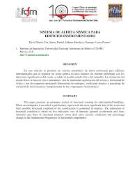 Sismo provoca derrocadas no chile. Pdf Sistema De Alerta Sismica Para Edificios Instrumentados