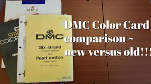 Flosstube 188 Dmc Color Card Comparison New Versus Old
