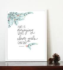 Isn 39 T It Amazing What Clever Girl Can Do Print Peter Pan Quote 8x10 Printable Peter Pan Nursery Girl Nursery Art Girl Baby Girl Nursery Room Ideas Diy