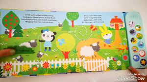 Interactive sound book for children. Baby S Very First Nursery Rhymes Playbook Usborne Youtube