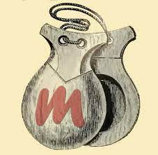 Castagnetten — castagnetten, spanisch castannelas, ein kleines lärmendes holzinstrument, das aus 2 ausgehöhlten, scharf auf einander passenden schalen von härtestem holz gemacht ist. Kastagnetten Musikwissenschaften De