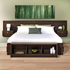The caleb california king platform bed with storage has an underbed clearance of 6. Kingfisher Lane King Platform Storage Bed With Floating Headboard Walmart Com Walmart Com