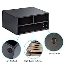As you can see, we use a lot of. Fitueyes Large Printer Stands With 3 Storage Compartments Desktop Paper Organizer For Home Office 2 Tier Printer Riser Shelf Black 18 5 L X 15 7 W X 8 9 H Do204701wb