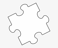 Large puzzle piece template printable. Jigsaw Puzzle Piece Outline Clip Art At Clker White Puzzle Piece Transparent 600x600 Png Download Pngkit
