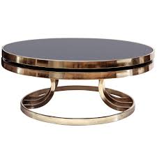 Italian Brass And Glass Swivel Coffee Table 1stdibs Com Coffee Table Glass Furniture Glass Coffee Table