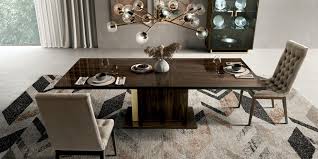 Choose the dining room table design that defines your family's style and character. Dining Table W Extension Brown Gray Wood Contemporary Style Made In Italy Esf Volare Volare Table