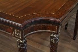 Henredon dining room table and chairs. Walnut Dining Table Opens To 132 Inches