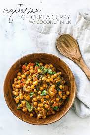 Vegetarian Chickpea Curry With Coconut Milk Recipe Vegetarian Chickpea Curry Chickpea Curry Curry Recipes