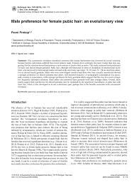 Maybe you would like to learn more about one of these? Pdf Male Preference For Female Pubic Hair An Evolutionary View