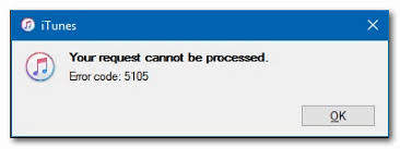 Fix Itunes Error 5105 On Windows Your Request Cannot Be Processed Appuals Com
