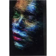 Glasbild Face The World Profil Kare Design In 2021 Glass Printing Kids Art Wall Frames Photographic Art