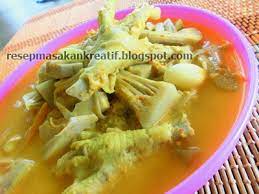 Ini favorit aku kalau paske manadoselain brenebon dlldan seneng dapat resepnya bisa langsung bikin sendiri. Resep Sayur Nangka Muda Ceker Bumbu Enak Resep Masakan