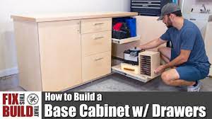 Maybe you would like to learn more about one of these? How To Build A Base Cabinet With Drawers Diy Shop Storage Youtube