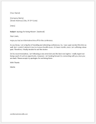 Similarly, a teacher is also required to take classes regularly. Regret Letter For Not Attending The Conference Formal Word Templates