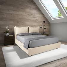 Colore miele colore naturale colore noce. Letto Contenitore Capri Avorio Misura 160 X 190 Matrimoniale Apertura Duo
