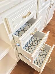 How To Use Kitchen Wallpaper To Update Your Kitchen Decorated Life Kitchen Shelf Liner Inside Kitchen Cabinets Lining Kitchen Cabinets