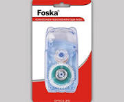 Foska Good Quality Cute Shape Dotted Double-sided Adhesive Tape Roller for  School Office Stationery Transparent Adhesive Tape