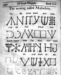 The angelic alphabet, which is also known as the celestial alphabet, is derived from the hebrew and greek alphabets. Malachim Wikipedia