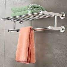 Rak handuk gantungan baju kamar mandi stainless steel. Jual Rak Handuk Stainless Gantungan Baju Stainles 2 Tingkat Kamar Mandi Terbaru Juni 2021 Blibli