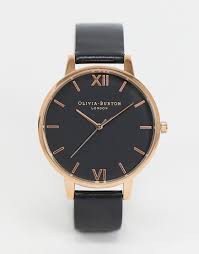 Black And Rose Gold Watch Womens Olivia Burton Shoreditch Ob16sh08 Black And Rose Gold Watch In 2020 Rose Gold Watch Gold Watch Olivia Burton Watch