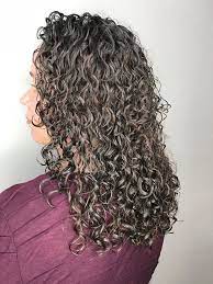 Piggyback Perm Purple And White Rods Permed Hairstyles Aesthetic Hair Perm Curls