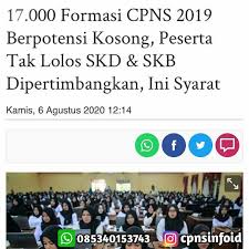 Konsep penyebab terjadinya bergizi c. Info Cpns 2021 Menurut Suharmen Dari Jumlah Tersebut Sekitar 17 000 Formasi Berpotensi Kosong Hal Ini Dapat Terjadi Karena Tidak Ada Peserta Cpns Yang Berhasil Lolos Seleksi Kompetensi Dasar Skd Dan Seleksi