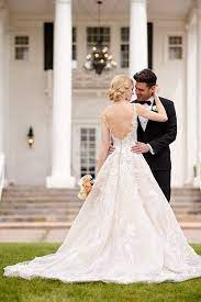 Elegant Wedding Dress With Lace Details And Open Back Style 1164 By Martina Liana Wedding Dresses Lace Wedding Dresses Elegant Wedding Dress