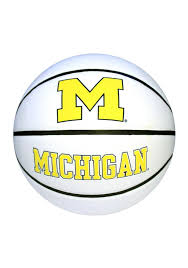 A virtual museum of sports logos, uniforms and historical items. Michigan Wolverines Official Team Logo Autograph Basketball 16960137
