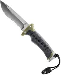Consider the shape of the handle, butt, and if there's an added pommel. Gerber Ultimate Survival Fixed Blade Knife Rei Co Op