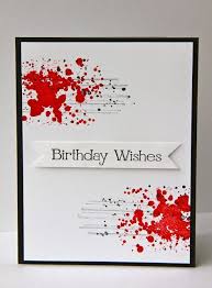 Black And Red Birthday Card Ladybug Designs In 2020 Greeting Cards Handmade Cards Handmade Birthday Cards