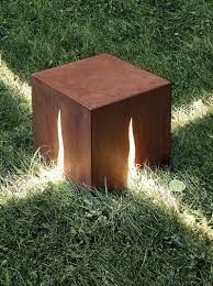 Granito Corten Floor Lamp By Artemideworld Design Ernesto Gismondi Outdoor Floor Lamps Outdoor Flooring Bollard Lighting
