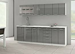 Lana zepponi meyers designed this sleek, elegant kitchen for two cooks. Grey High Gloss Kitchen Cabinets Ultra High Gloss Light Grey Kitchen Doors Https Cabinetsanddoors Co Uk