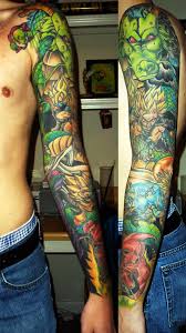 Dragon ball z leg tattoo sleeve by tattoo artist carlos fabra. Dragon Ball Tattoos Groups The Dao Of Dragon Ball