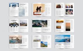 Clean And Modern Minimalist Magazine Layout Corporate Identity Magazine Layout Magazine Layout Design Corporate Identity Mockup