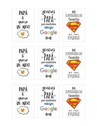 Os recomiendo que las imprimáis en papel grueso de 120 o 150 gramos (comprobar primero que la impresora lo acepte). Papel Azucar Frases Dia Del Padre