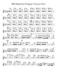 Butterfly is the 3rd song on bts' fourth mini album, 화양연화 the most beautiful moment in life pt.2. Bts Butterfly Prologue Version Flute Sheet Music For Flute Solo Musescore Com