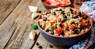 Recette De Salade Mexicaine De Riz Complet Aux Haricots Rouges Salade Mexicaine Haricot Rouge Recette Salade De Riz