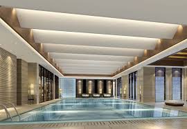 Jw Marriott Hotel Zhejiang Anji Pool Hotel Swimming Pool Dream Pool Indoor Swimming Pool Lights