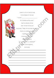 5 christmas poems for kids includes handprint poems, i'm a little reindeer, where is santa, gingerbread man, ring the bells, and more! Christmas Poem To Complete Esl Worksheet By Pinky Makus