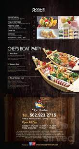 Tokyo Garden Menu In Downey California Usa