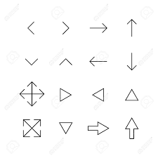 View our latest collection of free banner png images with transparant background, which you can use in your poster, flyer design, or presentation. Simple Set Of Arrow Icons In Trendy Line Style Modern Vector Royalty Free Cliparts Vectors And Stock Illustration Image 140604765