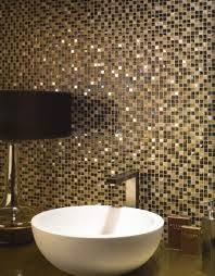Mosaic Bathroom Tile Splashback Badkamerideeen Badkamer Douche