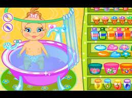 Play baby bathing online on girlsgogames.co.uk. Baby Bathing Game For Little Baby Doras Games Youtube