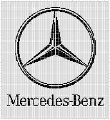 Mercedes Benz 150x220 Cross Stitch Cross Stitch Patterns Logo Pattern
